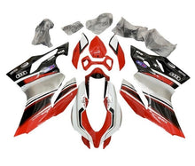 Ducati 1199 Fairings (2011-2014) Red, White, Black, Silver Stripe at KingsMotorcycleFairings.com