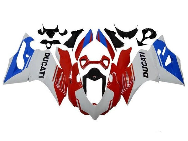 Ducati 1199 Fairings (2011-2014) Red, White, Blue at KingsMotorcycleFairings.com