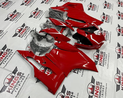 Ducati 1199 (2011-2014) Red & White Fairings at KingsMotorcycleFairings.com