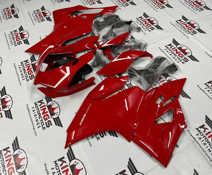 Ducati 1199 (2011-2014) Red & White Fairings at KingsMotorcycleFairings.com