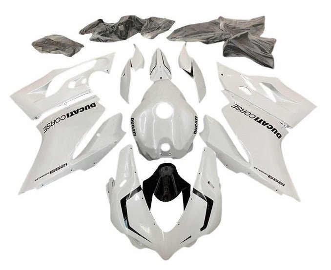 Ducati 1299 Fairings (2015-2020) White, Black at KingsMotorcycleFairings.com