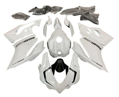 Ducati 1299 Fairings (2015-2020) White, Black at KingsMotorcycleFairings.com