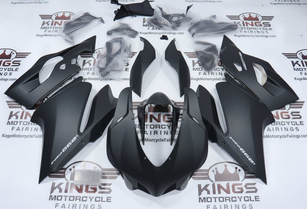 Ducati 1299 Panigale Fairings (2015-2020) Matte Black at KingsMotorcycleFairings.com