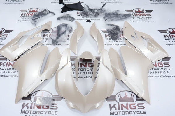 Ducati 1299 Panigale Fairings (2015-2020) Pearlescent White at KingsMotorcycleFairings.com
