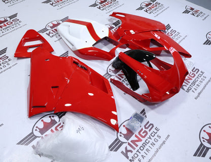Ducati 748 Fairing Kit (1994-2003) Red, Black, White, Gold from KingsMotorcycleFairings.com