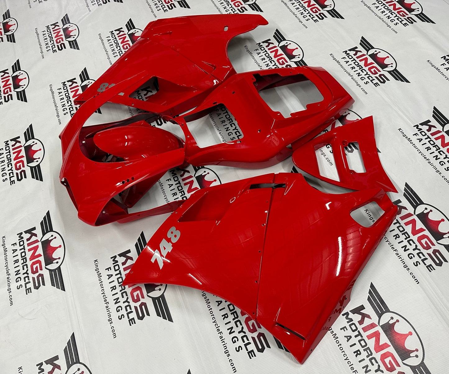 Ducati 748 Fairing set (1994-2003) Red at KingsMotorcycleFairings.com