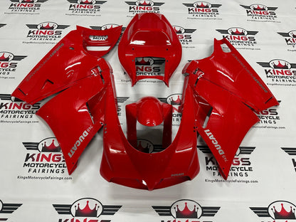 Ducati 748 Fairings (1994-2003) Red, Silver at KingsMotorcycleFairings.com