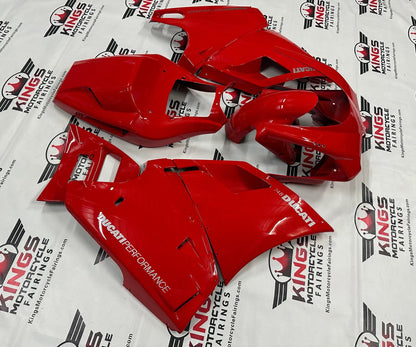 Fairings for Ducati 748 (1994-2003) Red, Silver at KingsMotorcycleFairings.com