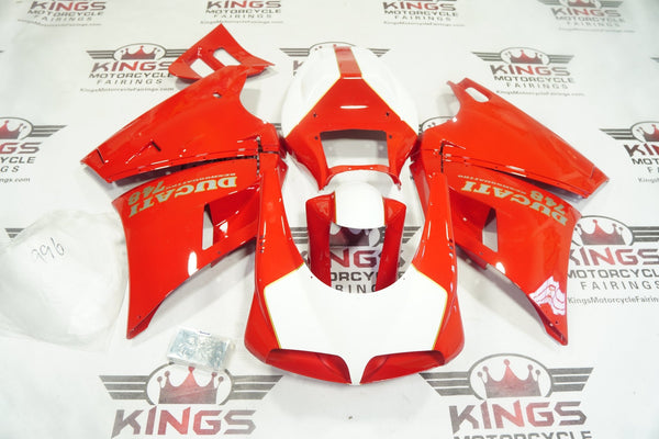 Ducati 748 Fairings (1994-2003) Red, White Desmoquattro at KingsMotorcycleFairings.com