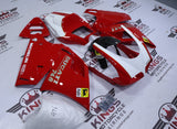 Ducati 748 Fairings (1994-2003) Red, White, Faux Carbon Fiber at KingsMotorcycleFairings.com