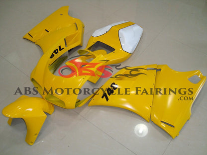 Ducati 748 Fairings (1994-2003) Yellow, White, Black at KingsMotorcycleFairings.com