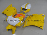 Ducati 748 Race Fairings (1994-2003) Yellow, White by KingsMotorcycleFairings.com