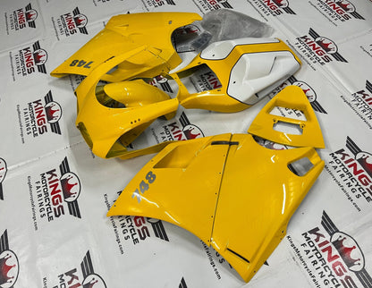 Ducati 748 (1994-2003) Dark Yellow & White Fairings at KingsMotorcycleFairings.com