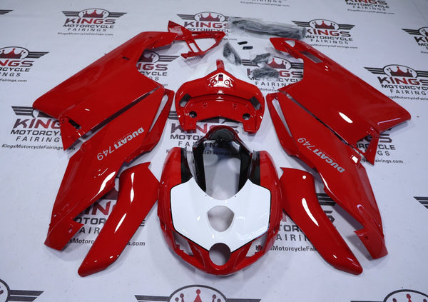 Ducati 749 Fairing Kit (2005-2006) Red, White, Black, Gray at KingsMotorcycleFairings.com