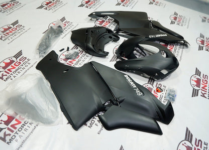 Ducati 749 Fairings (2005-2006) Matte Black, Silver from KingsMotorcycleFairings.com