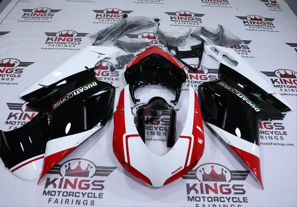 Ducati 848 Fairing Kit (2007-2014) Black, Red, White Corse at KingsMotorcycleFairings.com