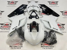 Ducati 848 Fairing Kit (2007-2014) Pearl White, Gloss Black at KingsMotorcycleFairings.com