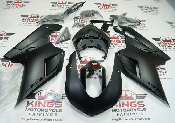 Ducati 848 Fairings (2007-2014) All Matte Black at KingsMotorcycleFairings.com