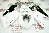 Ducati 848 Fairings (2007-2014) Gloss White, Black at KingsMotorcycleFairings.com