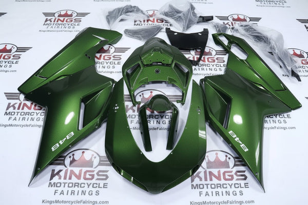 Ducati 848 Fairings (2007-2014) Green Metallic at KingsMotorcycleFairings.com