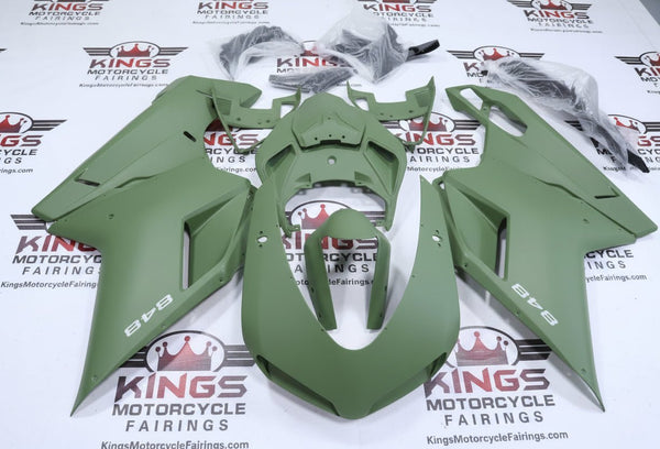 Ducati 848 Fairings (2007-2014) Matte Green from KingsMotorcycleFairings.com