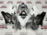 Ducati 848 (2007-2014) Matte White, Matte Black Fairings at KingsMotorcycleFairings.com