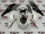 Ducati 848 Fairings (2007-2014) Pearl White, Black at KingsMotorcycleFairings.com