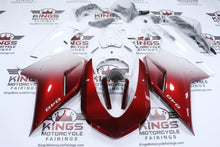 Ducati 848 Fairings (2007-2014) Red Candy, White Fade at KingsMotorcycleFairings.com