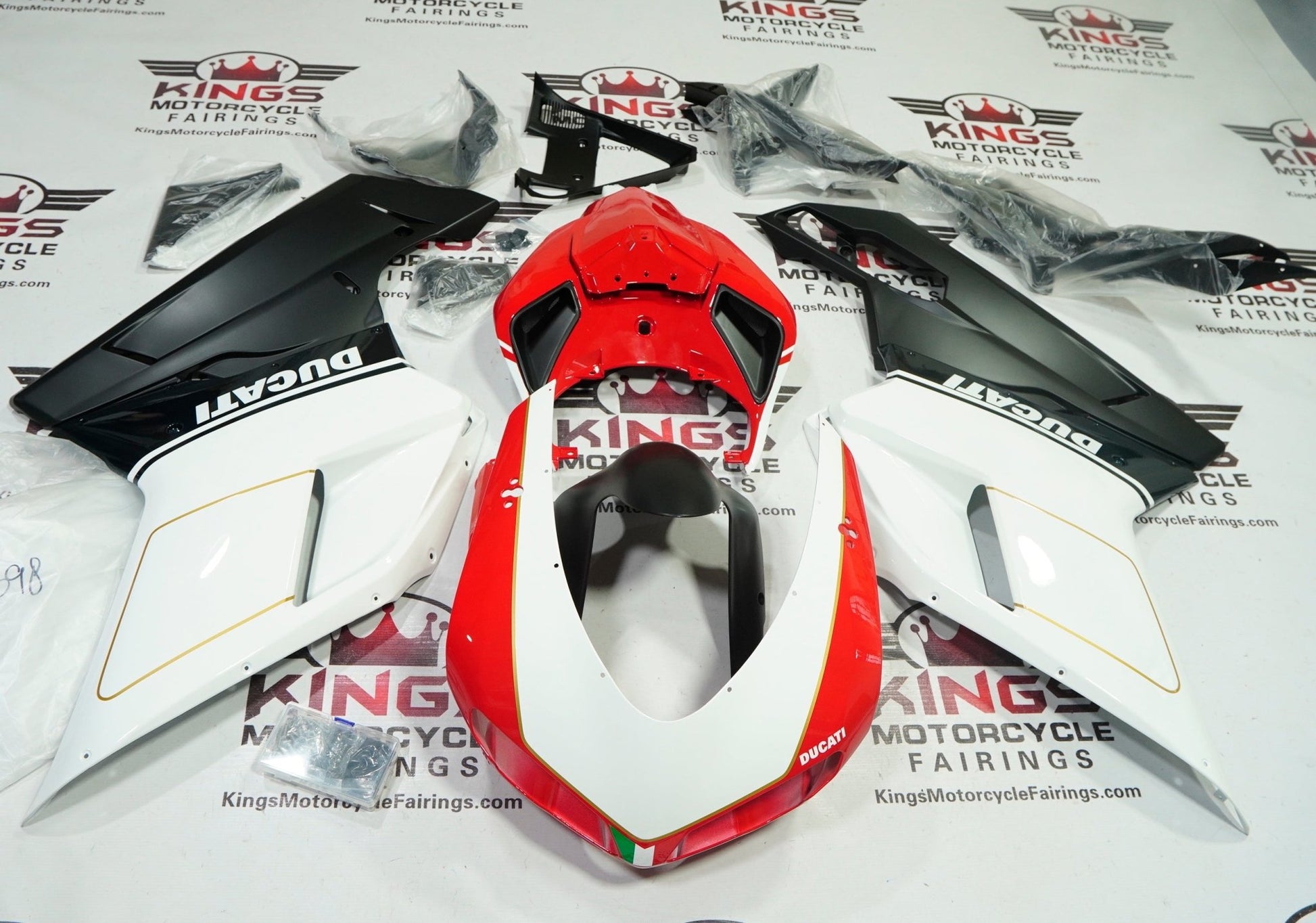 Ducati 848 Fairings (2007-2014) Red, White, Matte Black, Gold at KingsMotorcycleFairings.com