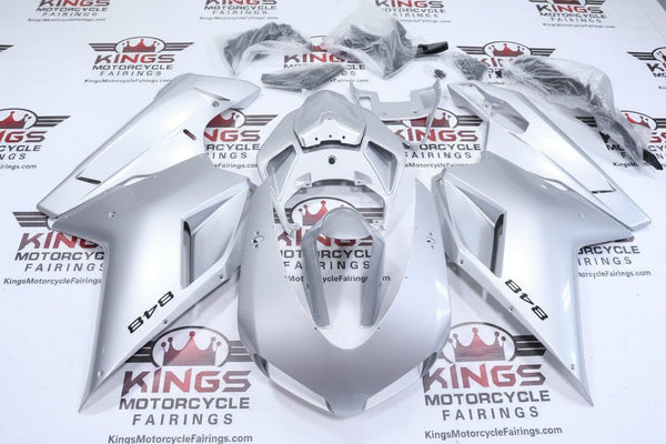 Ducati 848 Fairings (2007-2014) Silver at KingsMotorcycleFairings.com