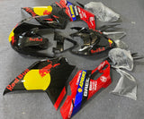 Ducati 848 (2007-2014) Black, Red, Yellow RedBull Race Fairing at KingsMotorcycleFairings.com