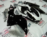 Ducati 848 (2007-2014) Black, White & Gold Fairings at KingsMotorcycleFairings.com
