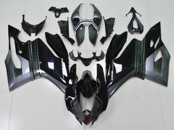 Ducati 899 Fairings (2011-2014) Black, Dark Gray at KingsMotorcycleFairings.com