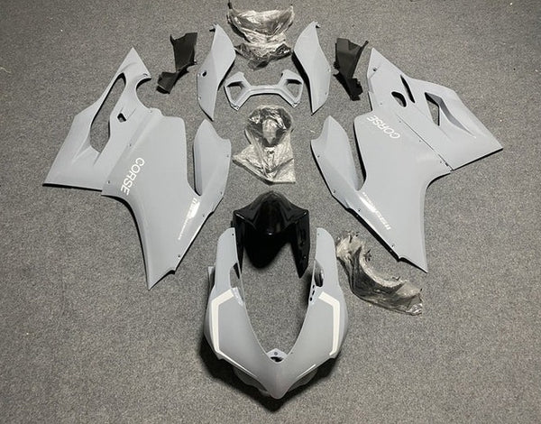 Ducati 899 Fairings (2011-2014) Gray, White at KingsMotorcycleFairings.com