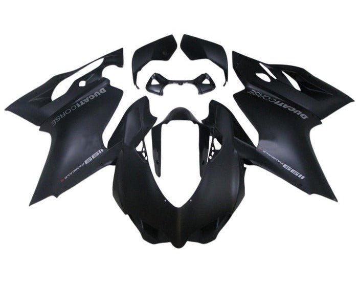 Ducati 899 Fairings (2011-2014) Matte Black Panigale S at KingsMotorcycleFairings.com