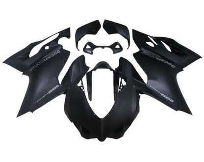 Ducati 899 Fairings (2011-2014) Matte Black Panigale S at KingsMotorcycleFairings.com