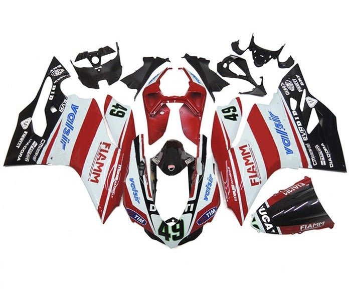 Ducati 899 Fairings (2011-2014) Red, Black, White, Valsir at KingsMotorcycleFairings.com