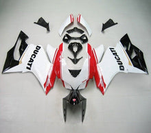 Ducati 899 Fairings (2011-2014) White, Black, Red Stripe at KingsMotorcycleFairings.com