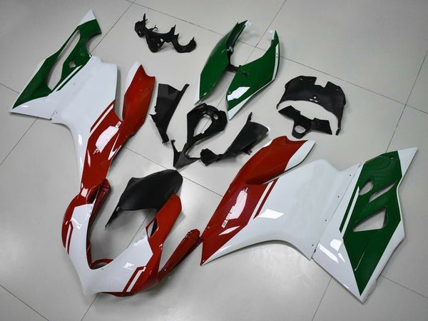 Ducati 899 Fairings (2011-2014) White, Red, Dark Green at KingsMotorcycleFairings.com