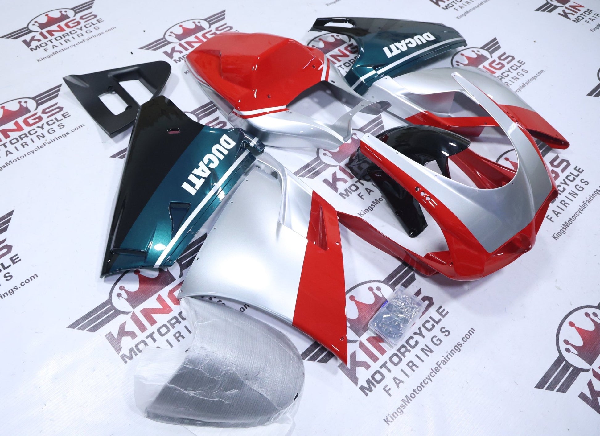 Ducati 916 Fairings (1994-1999) Red, Silver, Green, Black from KingsMotorcycleFairings.com