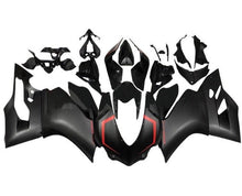 Ducati 959 Panigale Fairings (2015-2020) Matte Black, Red Stripe at KingsMotorcycleFairings.com