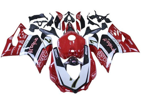 Ducati 959 Fairings (2015-2020) Red, White, Black Stripes at KingsMotorcycleFairings.com