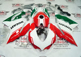 Ducati 959 Panigale Fairing Kit (2015-2020) Red, White, Green at KingsMotorcycleFairings.com