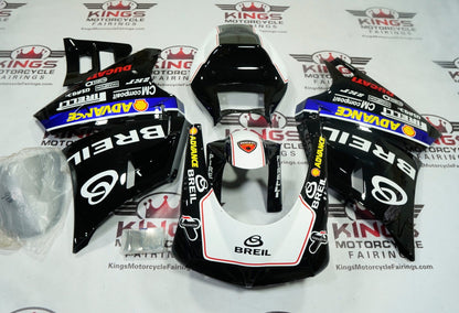 Ducati 996 Fairings (1998-2002) Black, White, Red Breil by KingsMotorcycleFairings.com