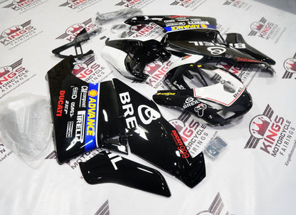 Ducati 999 Fairings (2003-2004) Black, White, Blue Breil at KingsMotorcycleFairings.com