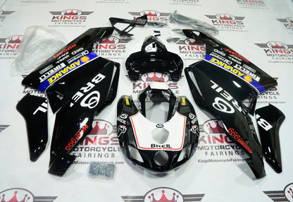 Ducati 999 Fairings (2003-2004) Black, White, Blue Breil by KingsMotorcycleFairings.com