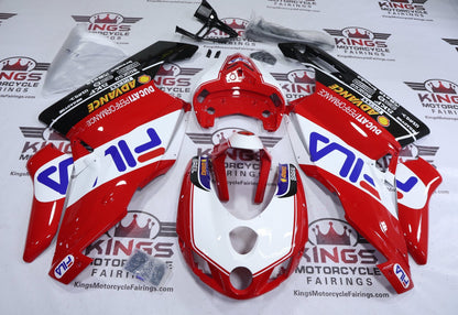 Ducati 999 Fairings (2003-2004) FILA Red, White, Blue from KingsMotorcycleFairings.com