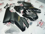 Ducati 999 Fairings (2003-2004) Flat Matte Black, Gold at KingsMotorcycleFairings.com