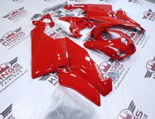 Ducati 999 Fairings (2003-2004) Gloss Red, White at KingsMotorcycleFairings.com
