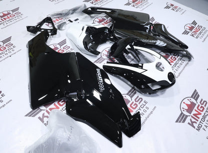 Ducati 999s Fairings (2005-2006) Black Gloss, White at KingsMotorcycleFairings.com